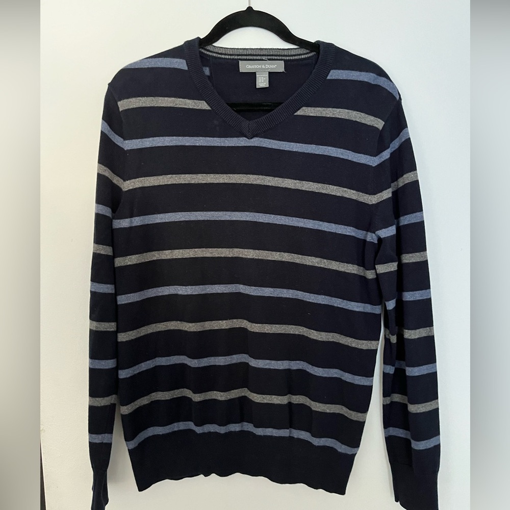 Grayson & Dunn 100% Cotton V-Neck Sweater Size Medium